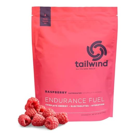 Tailwind Nutrition Endurance Fuel, Caffeine Drink Mix with Electrolytes, Non-GMO, Free of Soy, Dairy, and Gluten, Vegan Friendly, Raspberry Buzz, 50 Servings