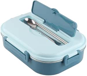 Amazon.com: Stainless Steel Bento Box for Adults, 4 ‑Grid Portable ...