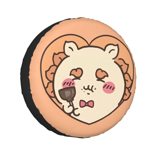 タイヤカバー ちいかわ シーサー スペアタイヤカバー おしゃれ タイヤ収納 防塵 防水 防紫外線 日焼け止 汚れ防止 劣化対策 タイヤバッグ 持ち運び便利 取付簡単 カー用品 14〜17インチ 屋外 軽自動車 普通車 汎用 15インチ:直径70-75cm