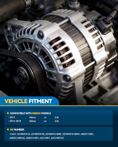 Image of PHILTOP Alternator for 2013-2018 Nissan Altima