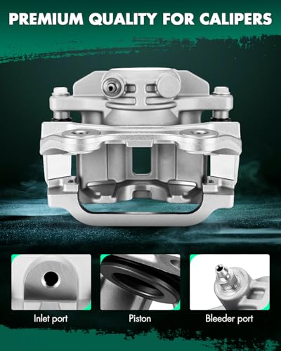 Image of SCITOO Rear Left Brake Caliper With Bracket 18B4726 Compatible For Cadillac 2000-2002 For Chevrolet 1999-2005 For GMC 1999-2005