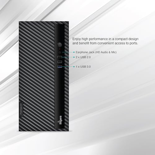 FINGERS FirstClass-E1 Micro ATX PC Case with Compact Design, Premium Thick Metal Structure, 1 x USB 3.0 + 2 x USB 2.0 + Earphone Jack (HD Audio &... - Image 5