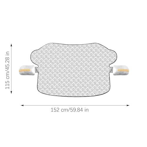 Cubierta de protección Solar de Parabrisas con tela reflectante para aislar el calor 5