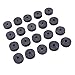 Durable Useful Cymbal Felt Washer 20pcs Crash Cymbals Clutch Drum Felts KIT (Color : Black)
