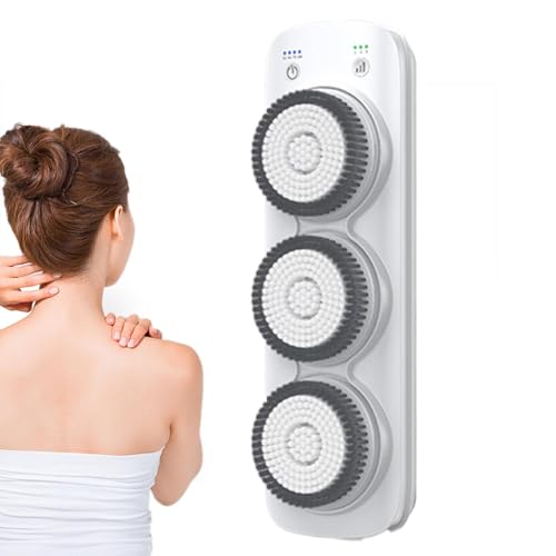 Épurateur de dos rechargeable mural avec brosse électrique pour le corps et la douche