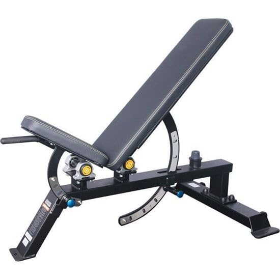 Verstellbare Hantelbank P40, professionelle Hantelbank aus Stahl, Hantelbank für Bauchmuskeln und funktionelles Training, Fitnessstudio und Home-Gym, Bodybuilding