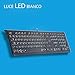 immagine 1Perixx PERIBOARD-324 Tastiera retroilluminata Ultrasottile con 2 Porte USB e meccanismo a Farfalla per Windows, Luce LED Bianco, Layout Italiano