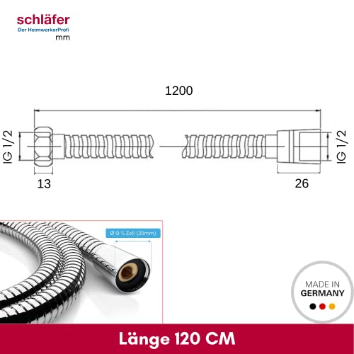 Schläfer 802390 Flessibile doccia 120 cm Tubo