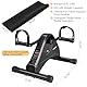 Pedaltrainer, Beintrainer für Zuhause, Leisem Motor, 6 Geschwindigkeitsstufen, Heimtrainer Senioren Rehabilitation Zuhause Fitnessgeräte (Schwarz)