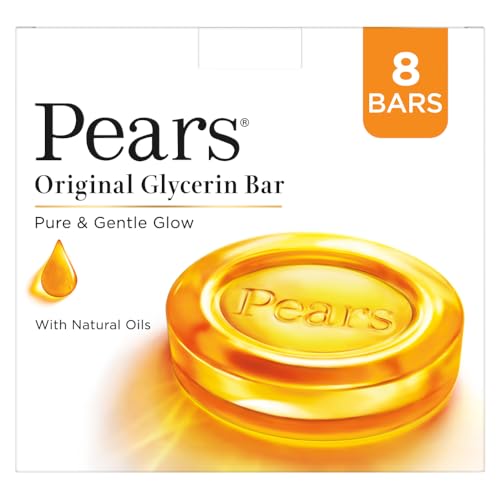 Pears Pure & Gentle Bathing Soap Bar 125 g (Combo Pack of 8) Moisturizing Glycerin Soap for Soft|| Glowing Skin & Body - Paraben Free|| For Men & Women Pears Pure & Gentle Bathing Soap Bar 125 g (Combo Pack of 8) Moisturizing Glycerin Soap for Soft|| Glowing Skin & Body - Paraben Free|| For Men & Women