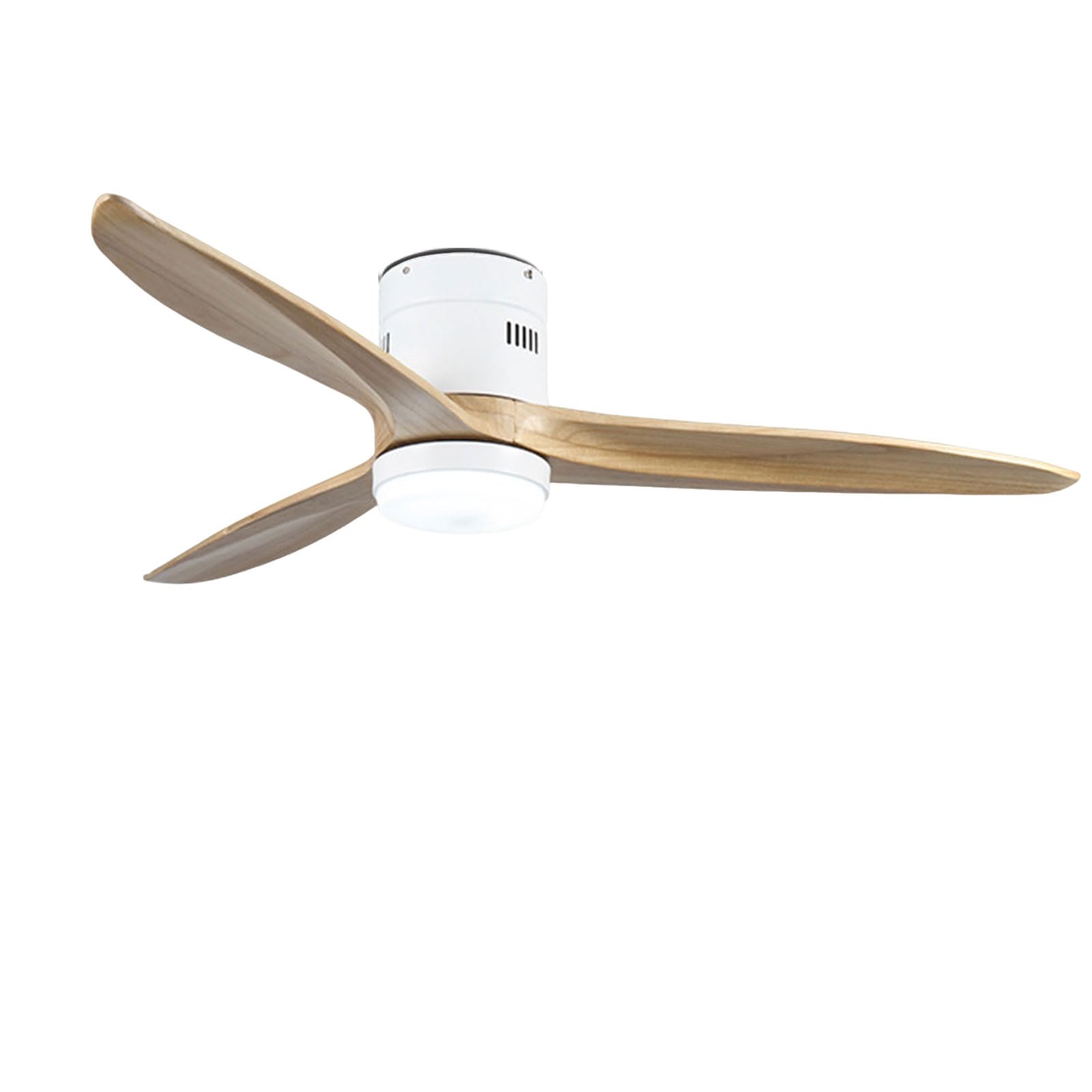 SXDMOUBK Modern White Ceiling Fans with Dimmable LED Light 42in Smart Fan Remote/APP/Voice Control, 6 Speeds Quiet Wood for Bedroom Dining Room Living