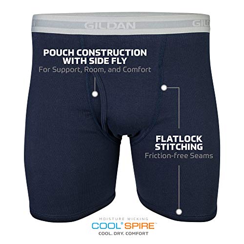 Image of Gildan Men's Underwear Cotton Stretch Boxer Briefs, Multipack