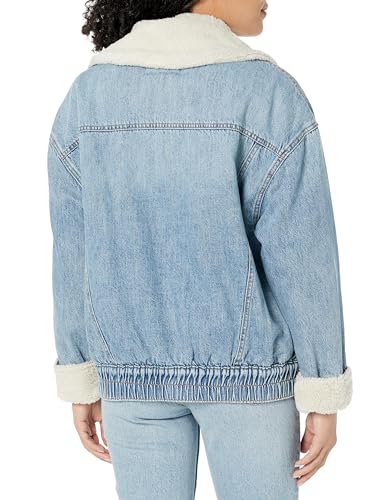 [BLANKNYC] Womens Women's Denim Sherpa Jacket2