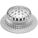 Aluvor Shower Drain Hair Catcher, Shower Drain Cover, Bathtub Drain Hair Catcher for Pop-Up & Regular Drains (Top Small)