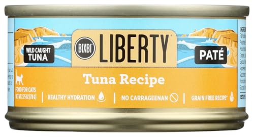 BIXBI Liberty Canned Wet Cat Food - Grain Free, Tuna