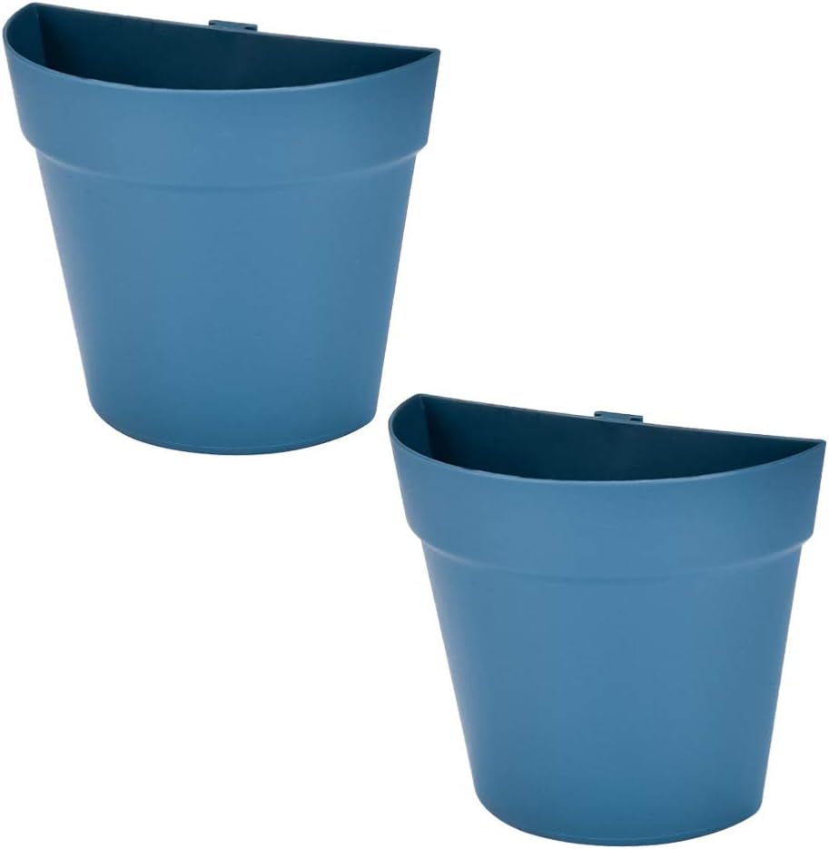 cabilock 2 Piezas de Maceta Azul para Pared Maceta de Plástico Colgante Maceta para Exhibición de Flores Macetas Suculentas para Pared Hidropónica Maceta Suculenta para Hierba Orquídea