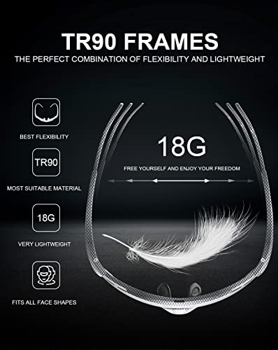 X-TIGER Occhiali da Ciclismo,Polarizzati per TR90