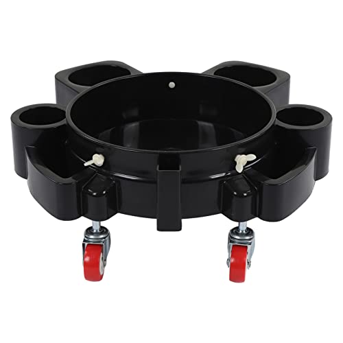 Plataforma rodante con ruedas para cubo de lavado y detalles de coche 2