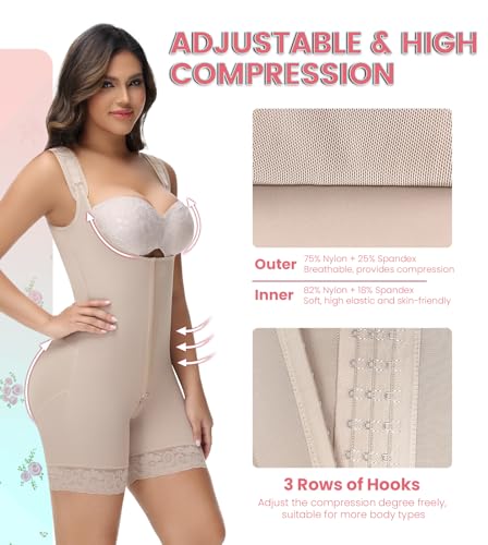 SHAPSHE Fajas Colombianas Moldeadoras De Cintura Y Abdomen Body Shaper Postpartum Compression Shapewear Tummy Control3