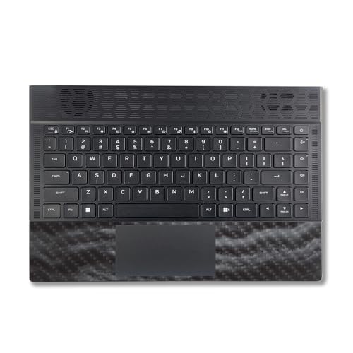 Image of MightySkins Carbon Fiber Skin Compatible with Alienware X14 R2 (2023) Full Wrap Kit - Smoky Quartz | Protective, Durable Textured Carbon Fiber Finish | Easy to Apply & Change Styles | Made in The USA