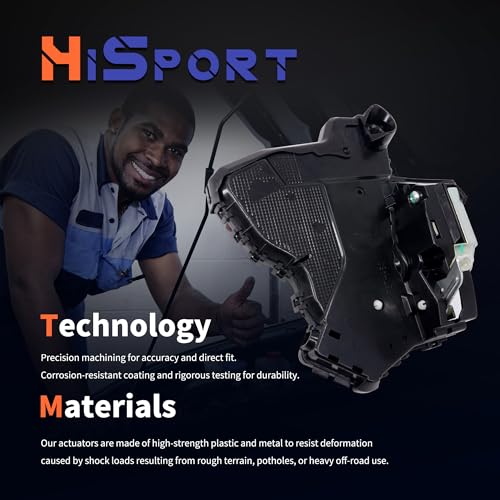 Image of HiSport Rear Right Passenger Side Door Lock Latch Actuator Motor 931-404 | Compatible with Toyota Lexus ES350 RX450h GX460 Camry 4Runner Rav4 2007-2017 Replacement for Scion xB Replaces 69050-06100