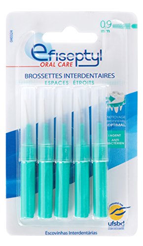 Efiseptyl Inter-Dental Cleaning Brushes Conical 0.9 mm, 1 Pack of 5