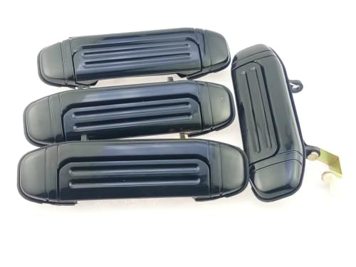 Poignée porte extérieure avant arrière pour Pajero Montero V31 V32 V33 V43 V46 voiture noire 4 pièces