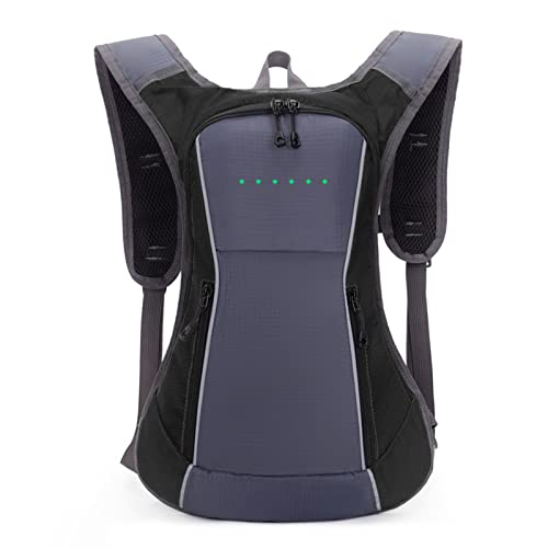 15L Sac À Dos Réfléchissant Léger USB Rechargeable Indicateur de Direction du Signal Lumineux sans Fil à Del pour Cyclisme Courir Marche Jogging, étanche,Télécommande sans Fil Cover