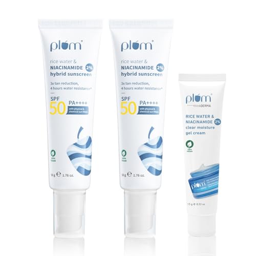 Plum All Sunscreen-Spf 50 Pa++++ 2% Niacinamide & Rice Water Suns...