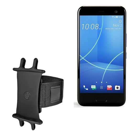 BoxWave HTC U11 Life ActiveStretch Sport Armband Jet Black