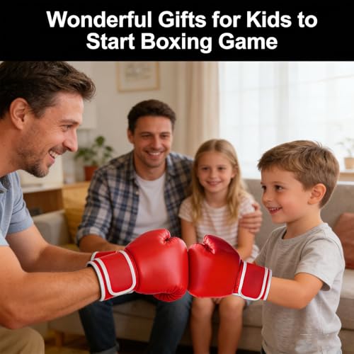 Guantes de boxeo para jóvenes de 4 a 10 años aptos para muay thai y saco 7