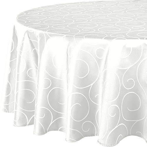 Erwin Müller Tischdecke, Tischwäsche Oberhausen, Jacquard Ranken weiß...