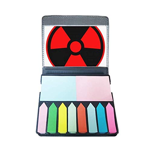 Autocollant symbole radiation pour repérer les notes urgentes en rouge