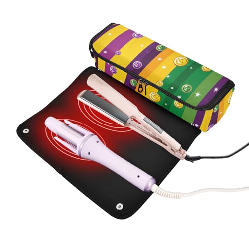 Bolsa organizadora para herramientas de cabello con resistencia al calor miniatura 2