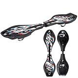 Streetsurfing Waveboard The Wave G1, Design: Black Glitch, das Original, der Klassiker, 500030