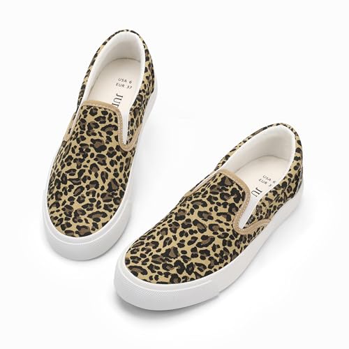 Image of JUDIS Women's Slip on Canvas Shoes Classic Sneakers Loafers Shoes Casual Fashion Shoes