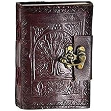 Leather Celtic Tree of Life Book of Shadows Blank Spell Book Wicca