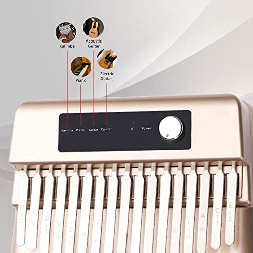 Kalimba électronique 17 touches, Kalimba Piano à pouce avec haut-parleur Bluetooth intégré, 4 en 1 Kalimba/piano/guitare… - Les Beatles, Paul McCartney, John Lennon, RIngo Starr, George Harrison Kalimba électronique 17 touches, Kalimba Piano à pouce avec haut-parleur Bluetooth intégré, 4 en 1 Kalimba/piano/guitare… – Image 4