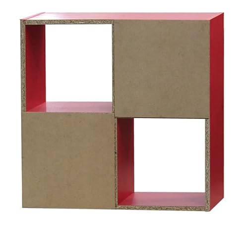 Kings Brand Furniture - Jermine 4-Cube Bookcase, Kids Toy Storage Shelf Organizer, Green #TOP3