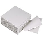 Outus 50 Pezzi Panni per Pulizia dell'Argento Panni per Lucidatura dell'Argento Argento della Sterlina Oro Platino Gioielli Posate Monete