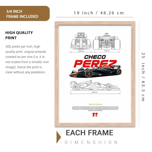 Image of kotart Big Sports Cars Framed Posters Gift Items for Boys Room Wall Decoration Bedroom Living Room Office Studio Decor | Car Poster Frame for Wall Decor Set Of 3 Size (19 X 25 inch)