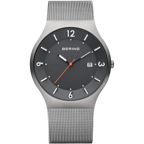 Montre Bering homme analogique quartz 14440-077-Q maille milanaise grise