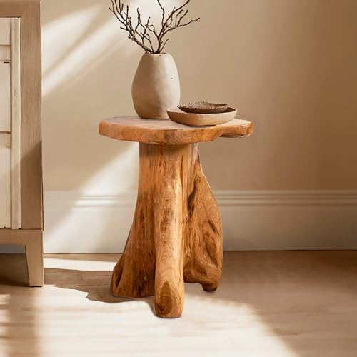 Warmaxx Cedar Roots Tree Stump Side Table 14