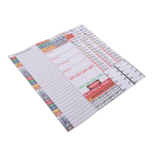 Marquage pour boîtes électriques de maison avec le kit d'étiquettes PVC colorées