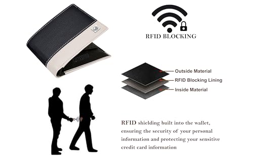 Image of ANTONIO VALERIA Jake Black /Sand Leather Wallet for Men