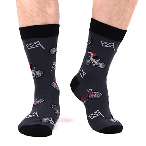 Wecibor Men'S Funny Colorful Crazy Cotton Crew Sock Gift thumb #3