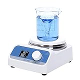 ✡ 【AGITADOR MAGNÉTICO】: este agitador magnético es capaz de agitar hasta 5 l de solución acuosa a velocidades de entre 200 y 1500 rpm, ideal para entornos educativos y de laboratorio que requieren una agitación constante.