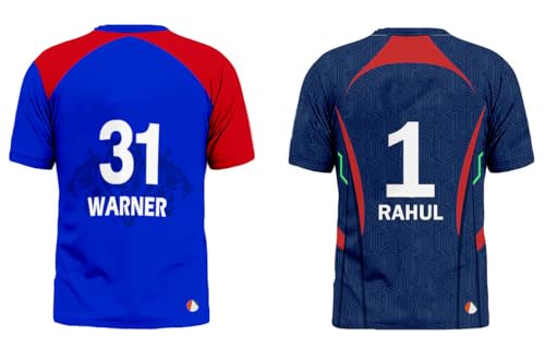Image of Sports India IPL Cricket Team T Shirt Jersey Combo for (Kid's, Boy's & Mens) L744