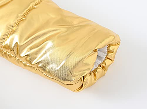 Girl's Winter Coat Warm Fleece Puffer Jacket Waterproo𝚏 Parka with Faux Fur Hood Winter Coats for4