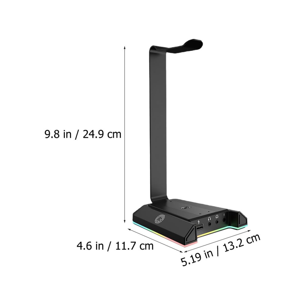 Amosfun Soporte De Escritorio Carga Usb Auriculares Rgb Para Gaming y Oficinas